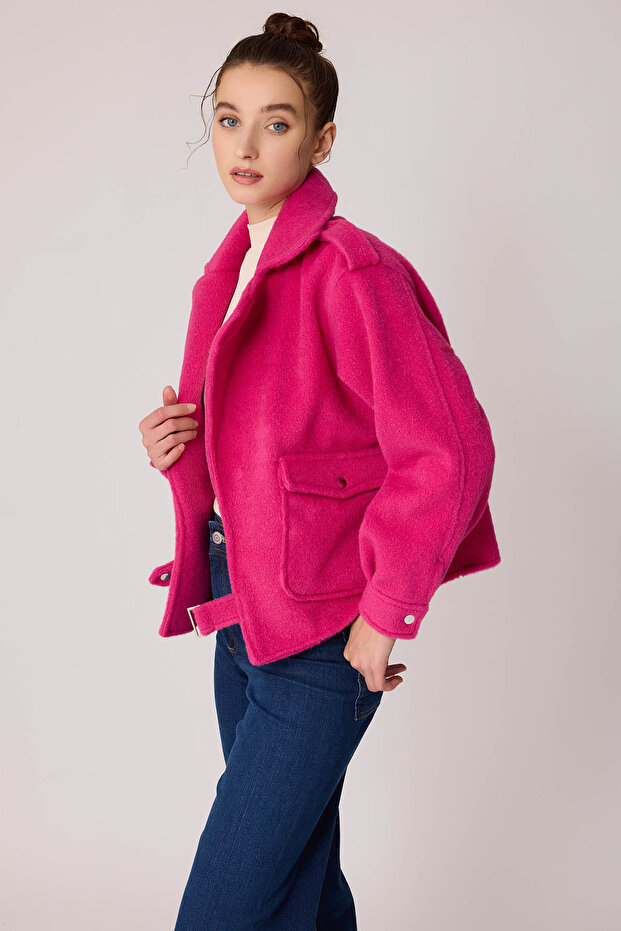 Tek Cep Çıtçıt Kapamalı Ceket - 2