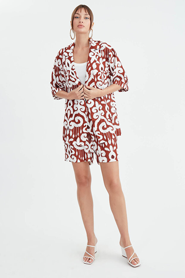 Etnik Desen Salaş Ceket - 2