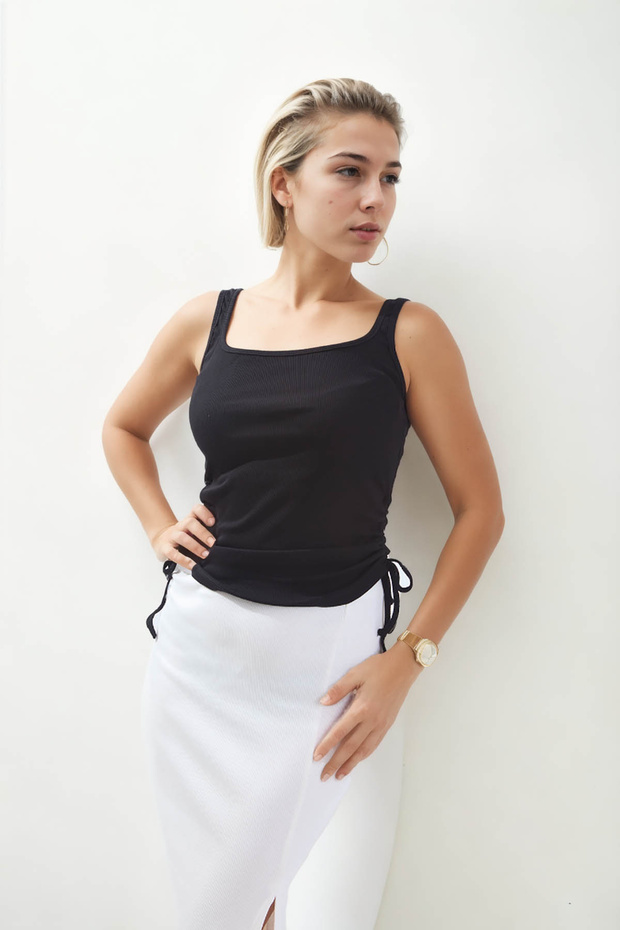 بلوزة بدون أكمام وجوانب - 4