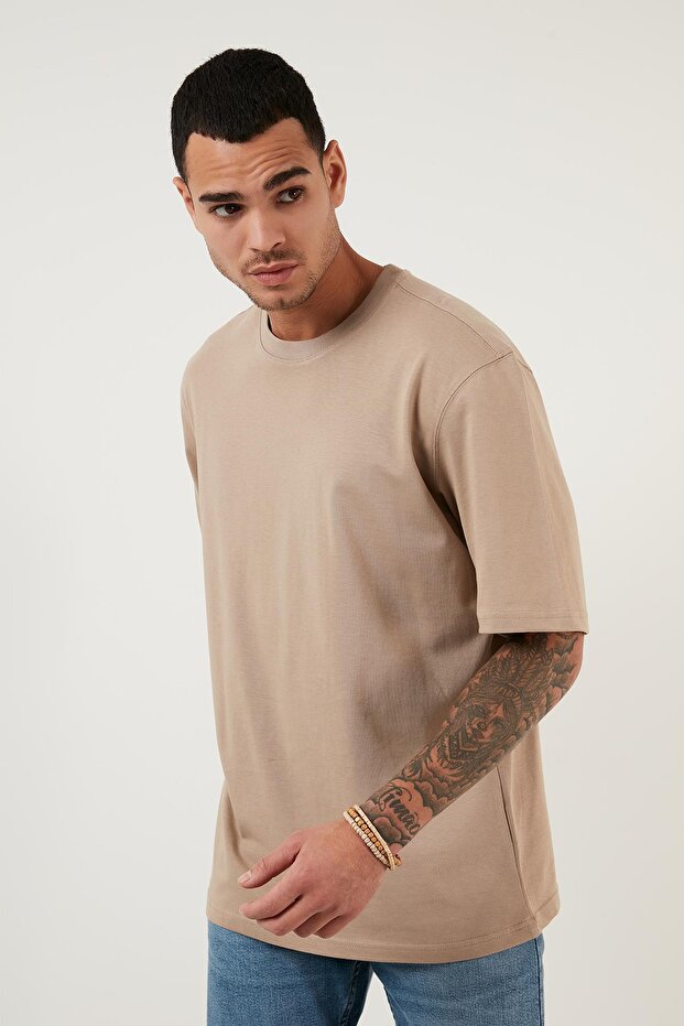 Oversıze Basic Erkek T- Shirt - 3