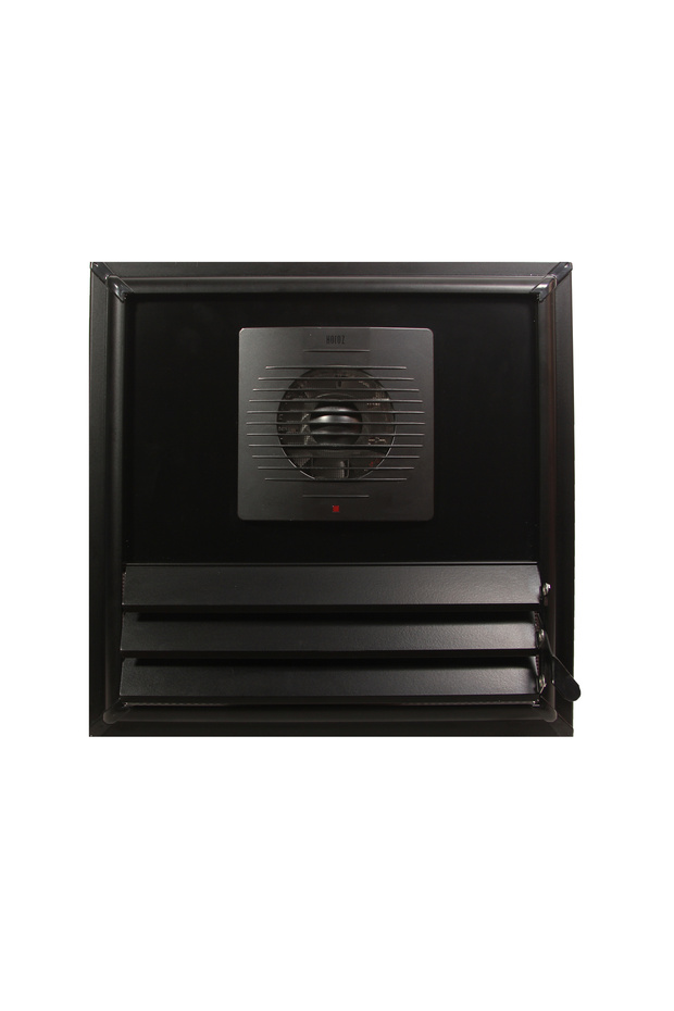 Matte Black Aluminum Surface Bonding Grille with 45X50 Aspirators (Ventilation - Fan)