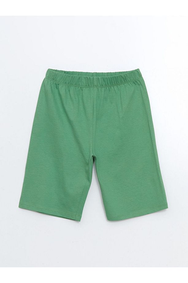 LCW Kids Sari Dinozor Baskılı Erkek Çocuk Şortlu Pijama Takımı - 4