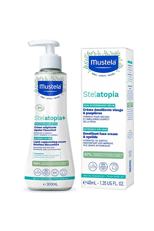 Stelatopia Lipid Renewal Cream 300 ml Stelatopia Emollient Face Cream Face Cream 40 ml