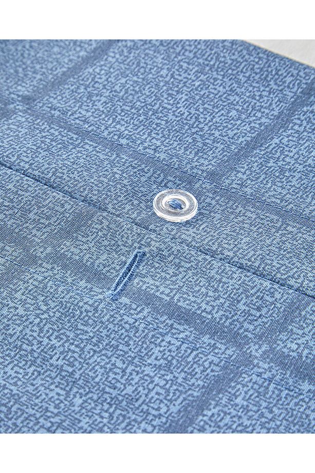 Textured Check Kolay Ütülenir Çift Kişilik Nevresim Seti 200x220 cm Lacivert - 4