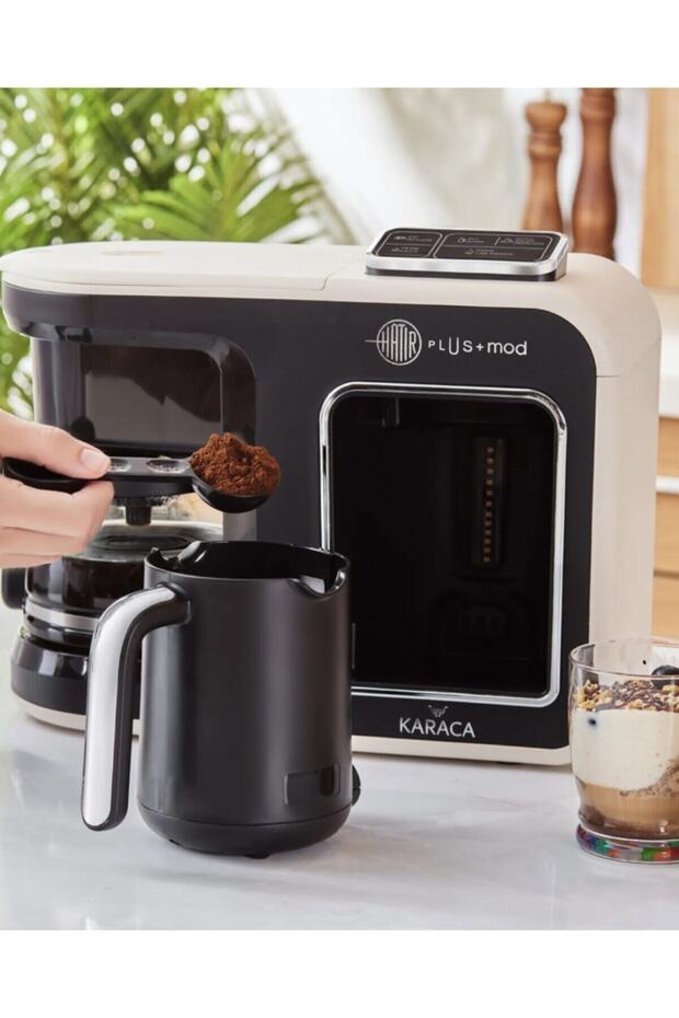 Hatır Plus Mod 5 In 1 Kahve Ve Çay Makinesi Krem - 10 Fincan Kapasite - 6