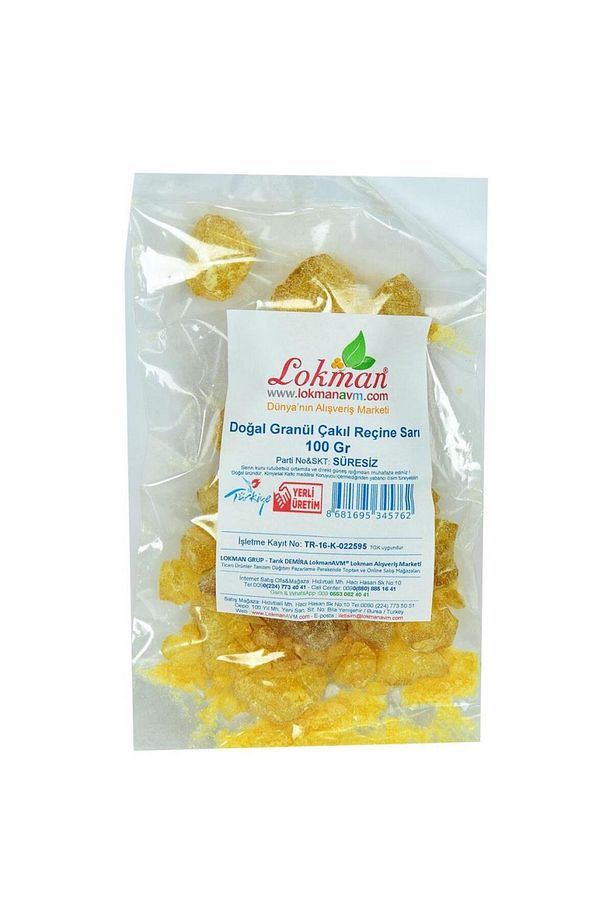 Doğal Saf Reçine 1.kalite Granül Çakıl Sarı Reçine 100gr - 2