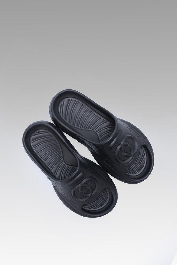 Kadın Siyah Gc Faylon Terlik 4cm BYNDFAY2091 - 6