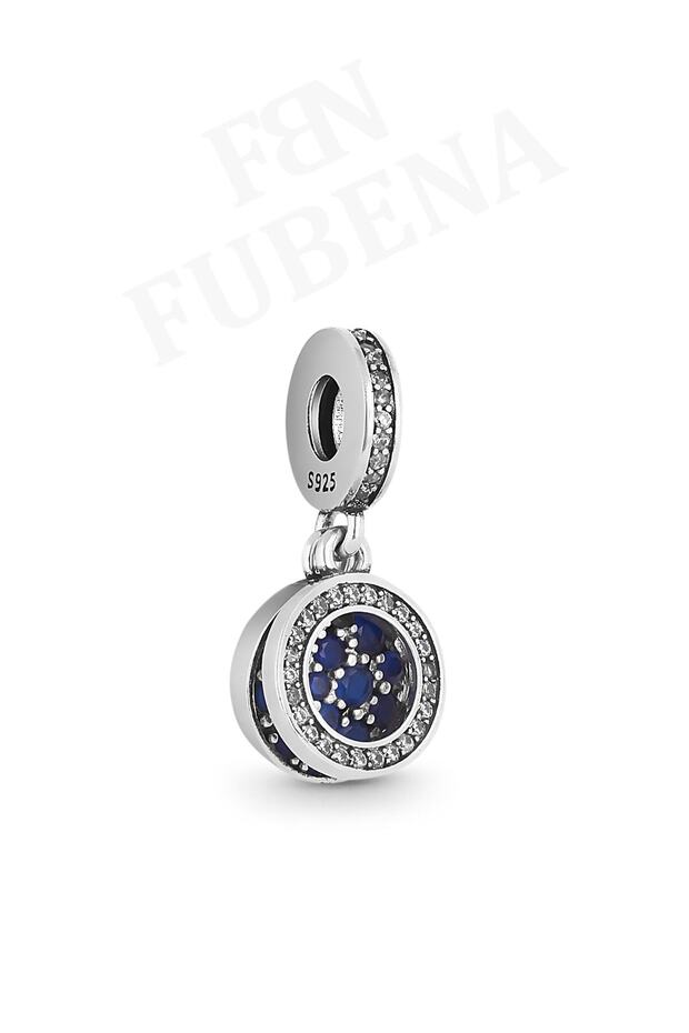 Yeşil Parıldayan Çift Disk Sallantılı Charm - 2