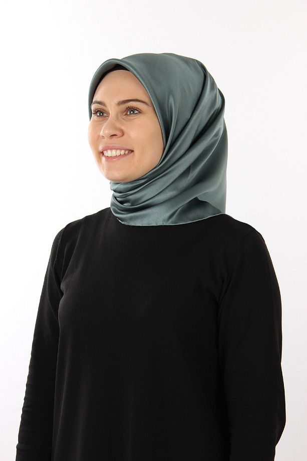 353 Taşlanmış Düz İpek Eşarp 7747758 - 1