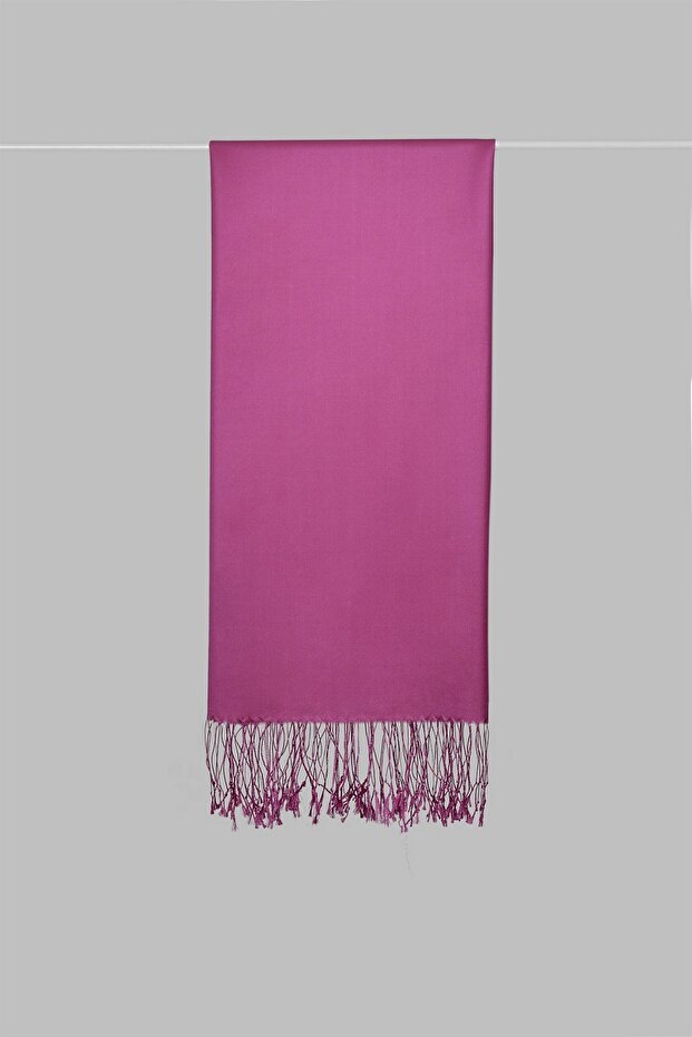 Fuşya-128 İpek Şal 3011 - 2