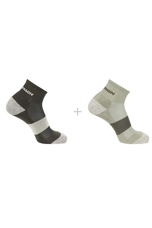 جوارب Evasıon Ankle 2 Pack 2 قطعة للجنسين كاكي