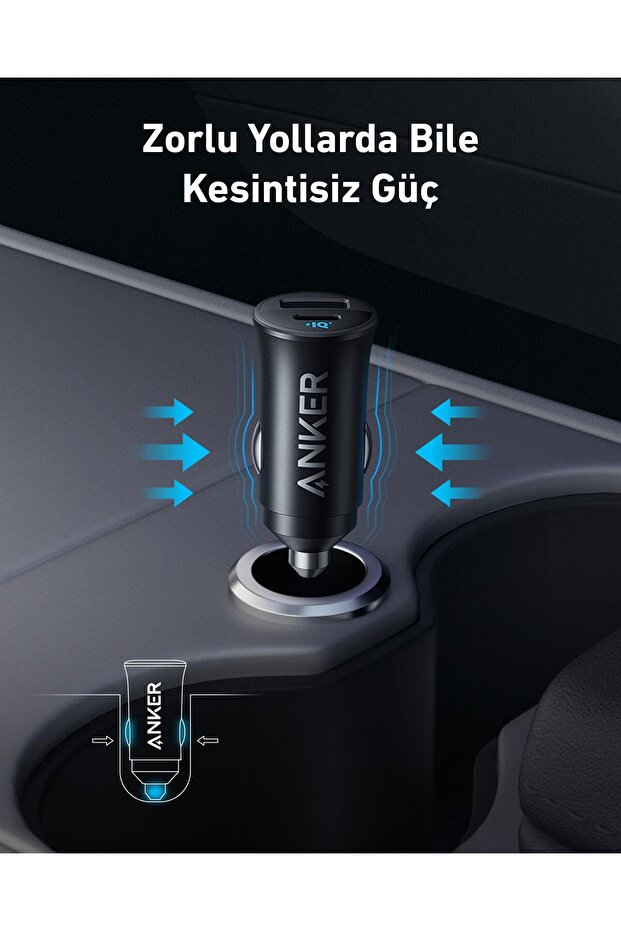 USB-C Araç Şarj Cihazı, 30W, 2 Bağlantı Noktalı, Siyah - A2741 - 5
