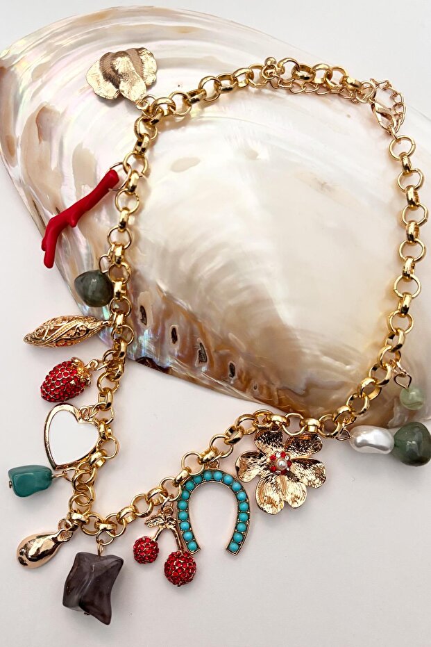 Charm Uçlu Şans Kolyesi - 2