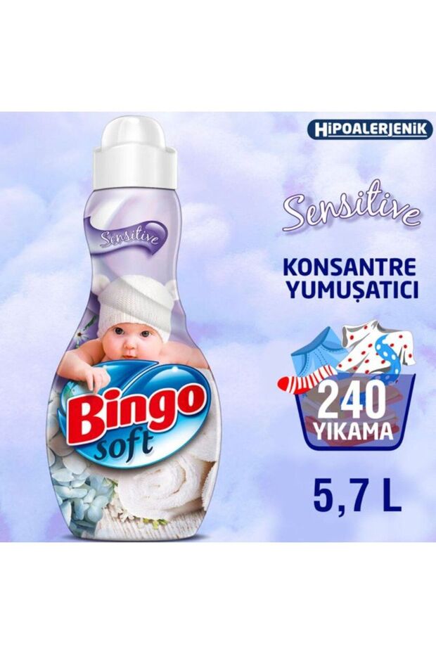 Soft Konsantre Yumuşatıcı 1440 Ml Sensitive x4 Adet - 1