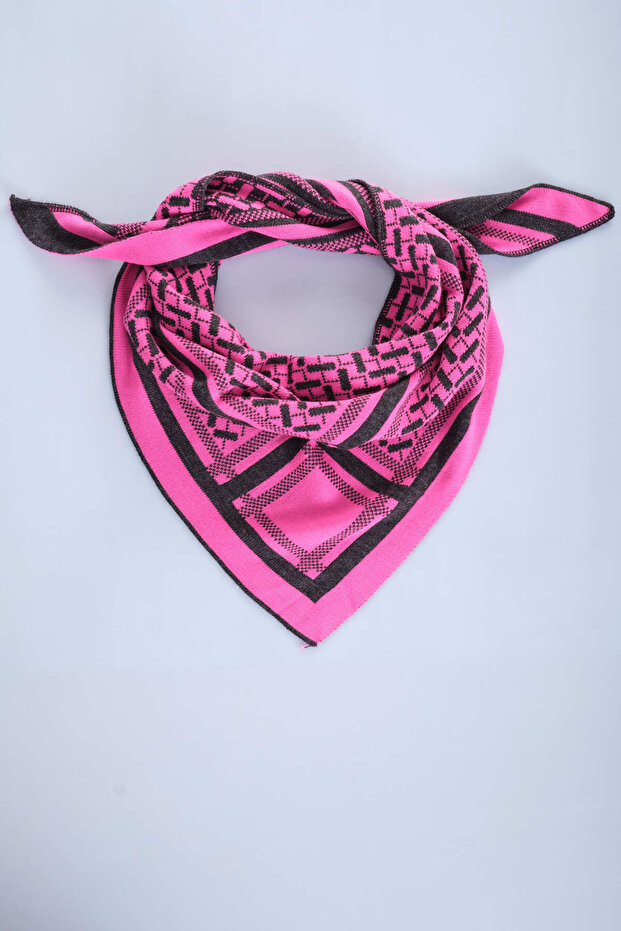 Desenli Triko Fular - 3