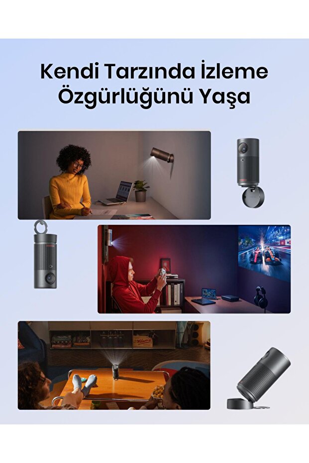 Nebula Capsule Air Dünyanın En Küçük Google Tv Projeksiyon Cihazı, Siyah - D4112 - 5