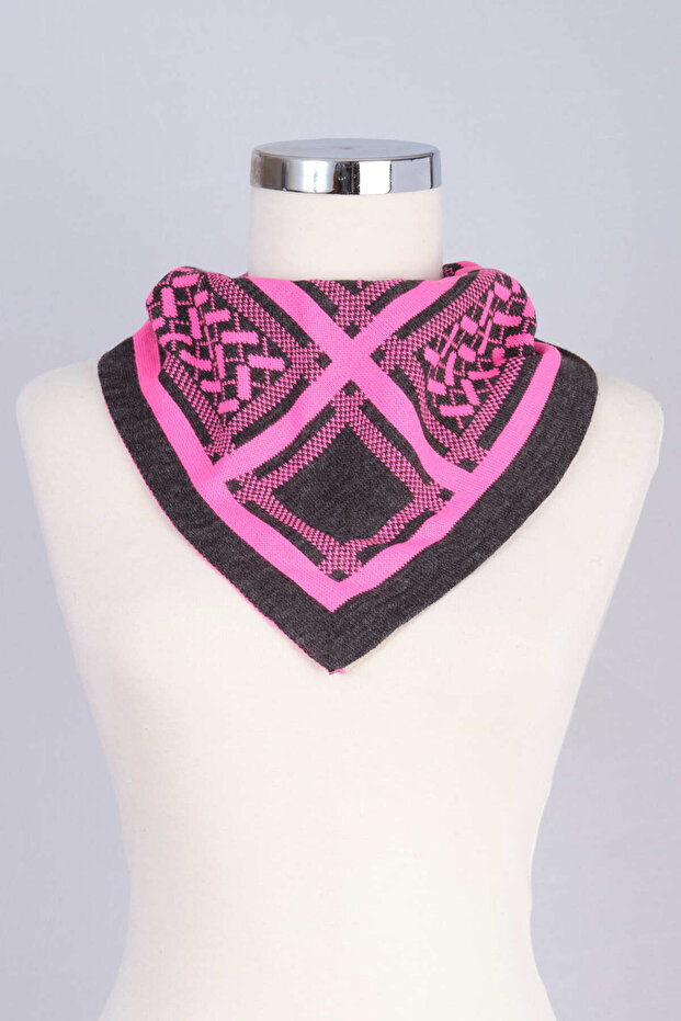 Desenli Triko Fular - 5