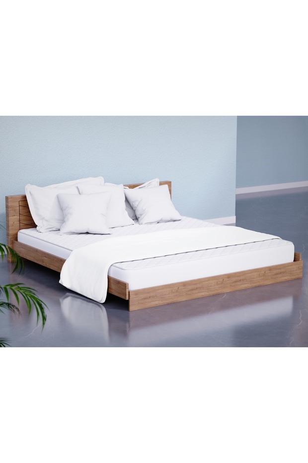180x200 King Size Bonnell Spring Mattress Jacquard Fabric for Pressure Relief Mattress-White