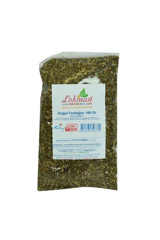 Doğal Elenmiş Tozu Alınmış Fesleğen Yaprağı 100 Gr Yaprak Kurusu - 2