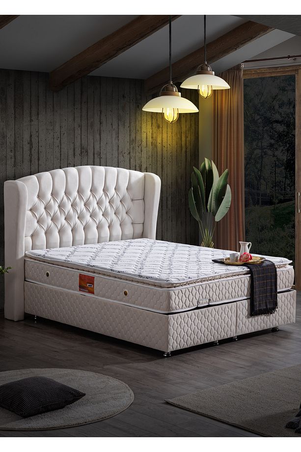 Nice Real Pedli Full Ortopedik Yatak ve Baza Başlık Seti - 3