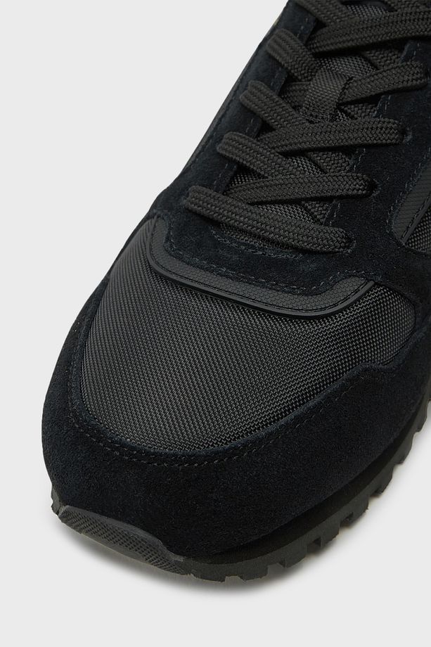 Logolu Süet Detaylı Sneaker Ayakkabı Erkek AYAKKABI 50523221 007 - 4