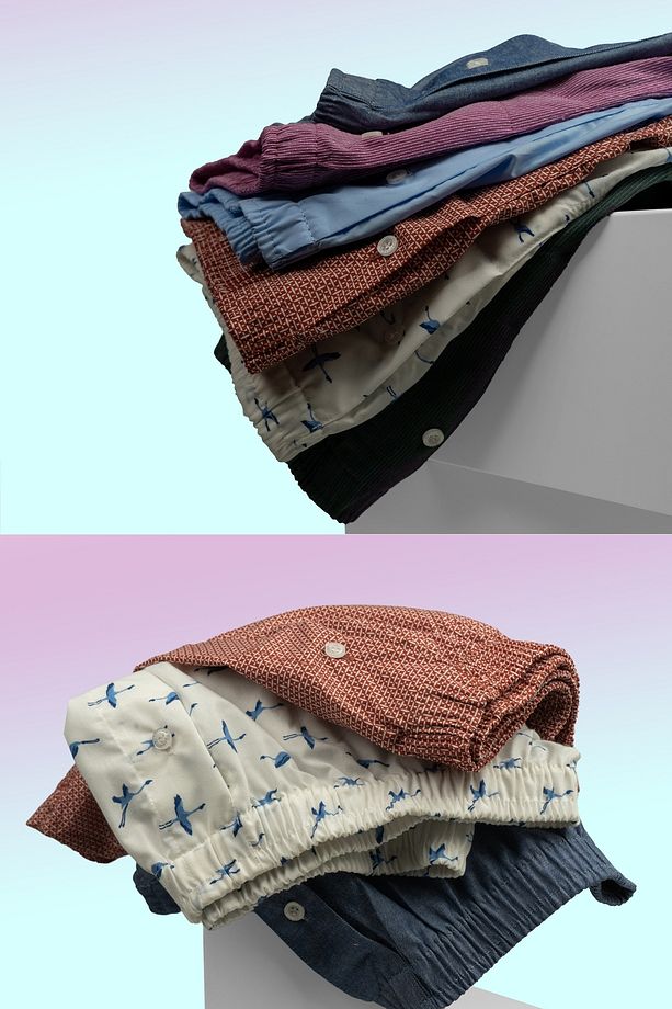 Boxer Erkek, 5'li "karışık" Boxer Set, % 100 Pamuklu Poplin Kumaş Boxer, Canlı Renkler, 5 Adet - 4