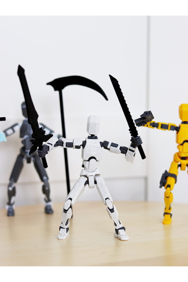 DUMMY13 الأبيض - جميع المفاصل المتحركة - 4