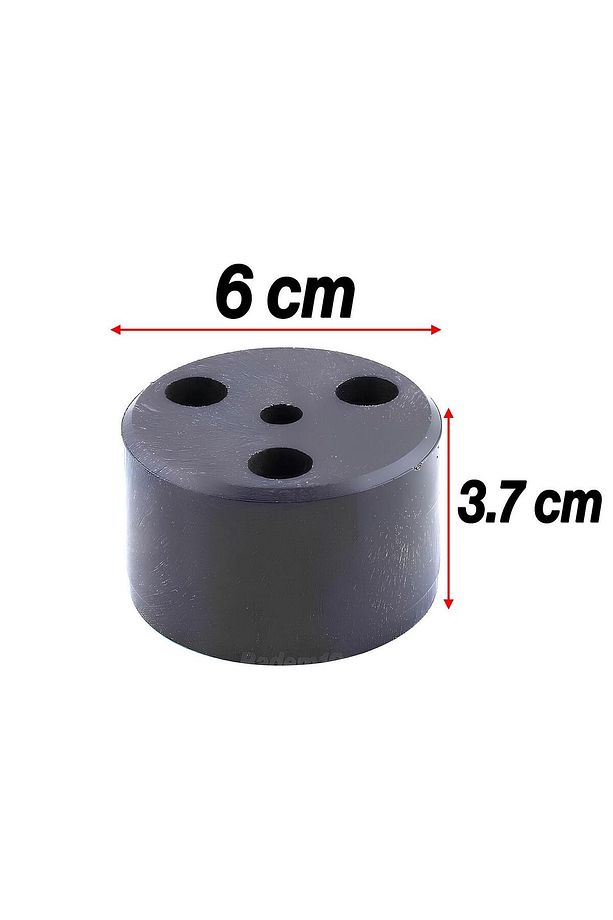 Mobilya Ayak Yükseltici Baza Ayağı Koltuk Kanepe Altı Puf Ayakları Yükseklik=3.7 cm Siyah 10 Adet - 2