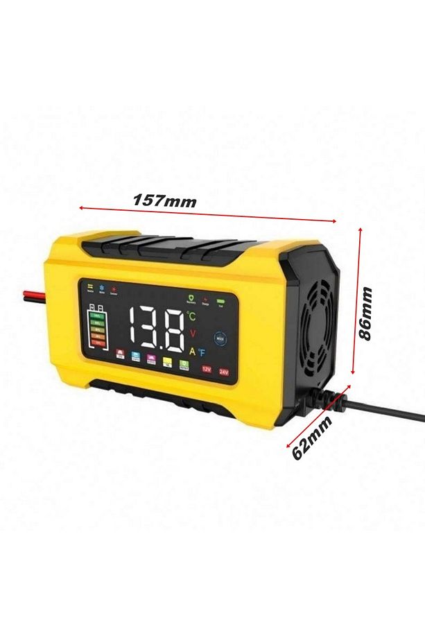 12v Desülfatör Akü Şarj Cihazı 24 Ile 80 Amper Jel Asitli Sulu Kuru Akülere Uygun (TAKVİYE DEĞİLDİR) - 5