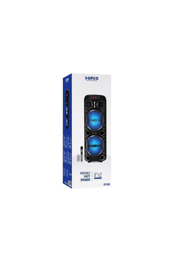 20w 4500 Mah 8"x2 Woofer Taşınabilir Bluetooth Hoparlör Bts-350 - 3