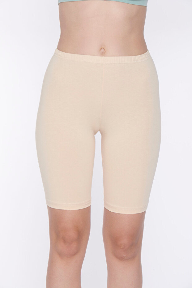 3 Pcs 95% Cotton 5% Lycra Women's Knee High Short Leggings