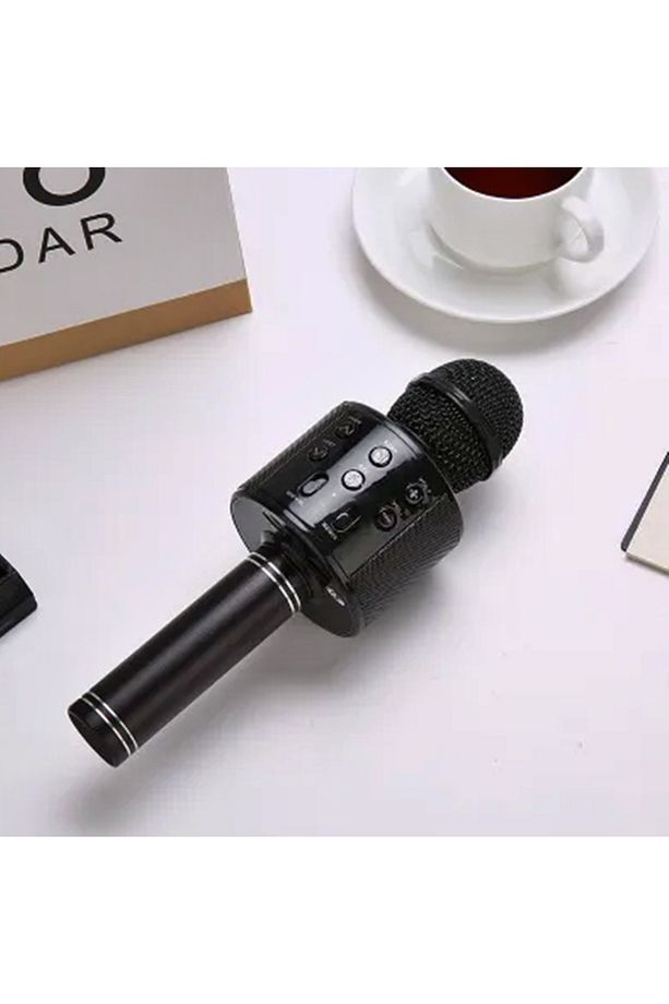 Kareoke Mikrofon Bluetooth Hoparlör Ses Değiştirme-SD KART-USB Şarjlı Özellikli - 1