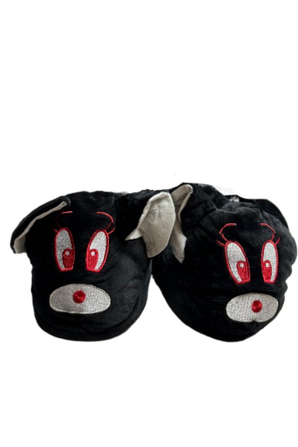Panduf Sevimli Kedi Tom ve Jeri Figürlü Kışlık Unisex Rahat Yumuşak Ev Terliği Panduf - 1