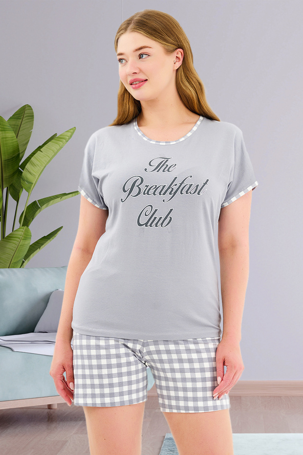 Women's Pajama Set with Cotton Shorts