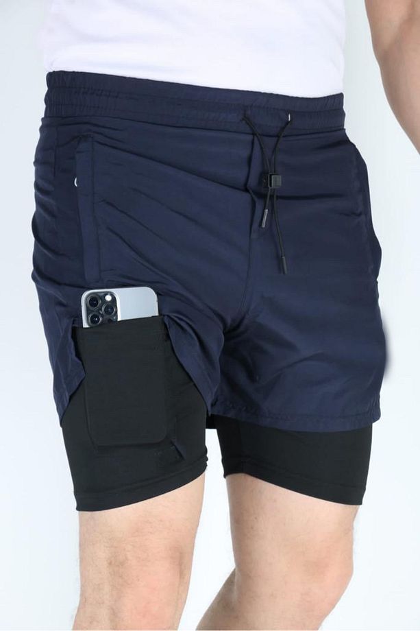 MF STORE / ASTARLI TAYTLI ŞORT / GİZLİ CEP DETAYLI - 1