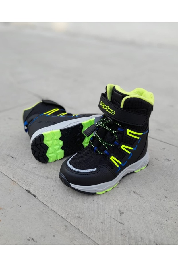 Çocuk kışlık bot kar ve yağmur botu kaydırmaz tabanlı - 2
