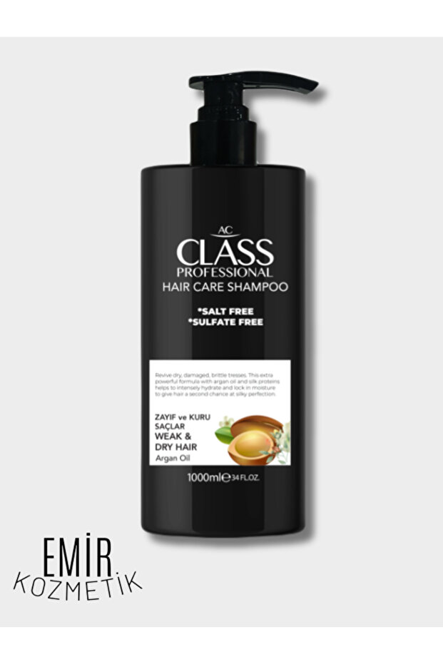 Tuzsuz Şampuan Argan Oil 1000ml - 1