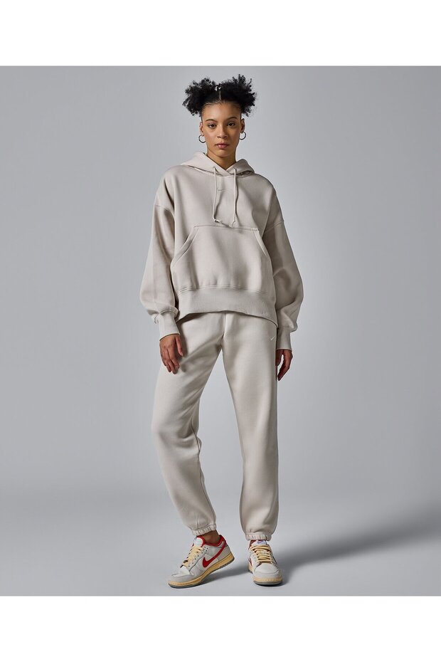 Sportswear Phoenix Fleece High-Rise Krem Kadın Eşofman Altı - 5