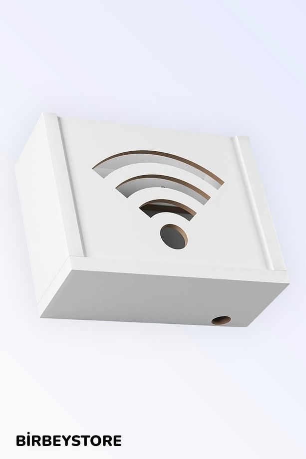 Dekoratif Kutu Wifi Modem Saklama Kutusu Duvar Düzenleyici (MDF) - 1
