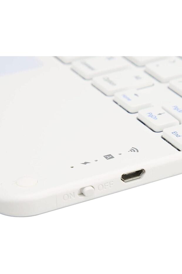 Tab K11 TB330FU ZADC0072TR 11" Uyumlu Kablosuz Bluetooth Şarjlı TouchPad'li Klavye Mouse Seti - 5