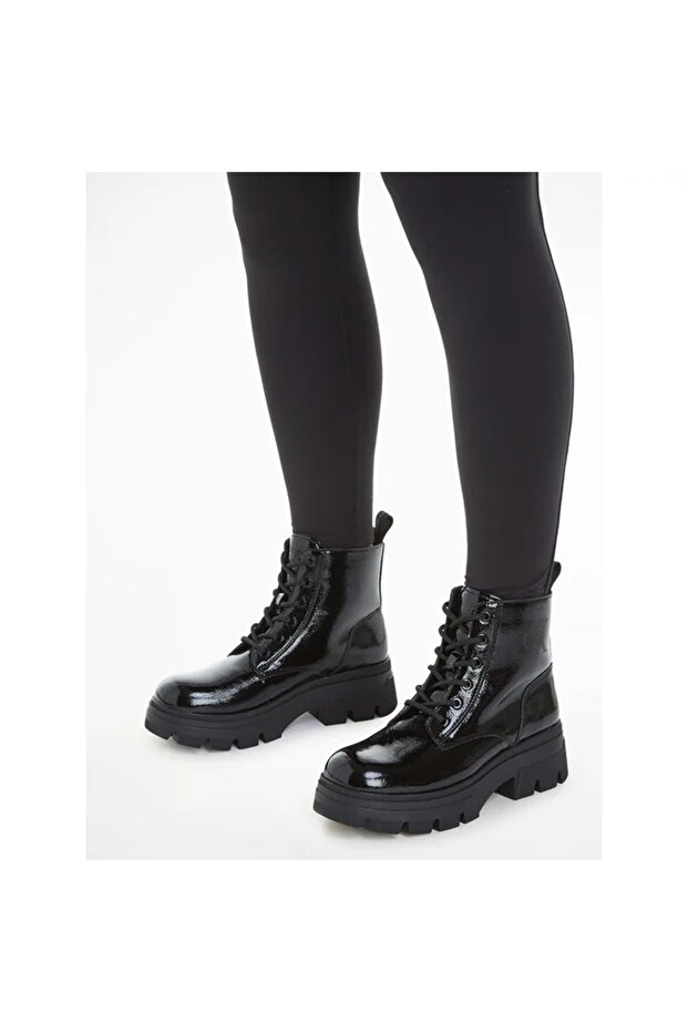 CHUNKY COMBAT LACEUP BOOT WN - 4