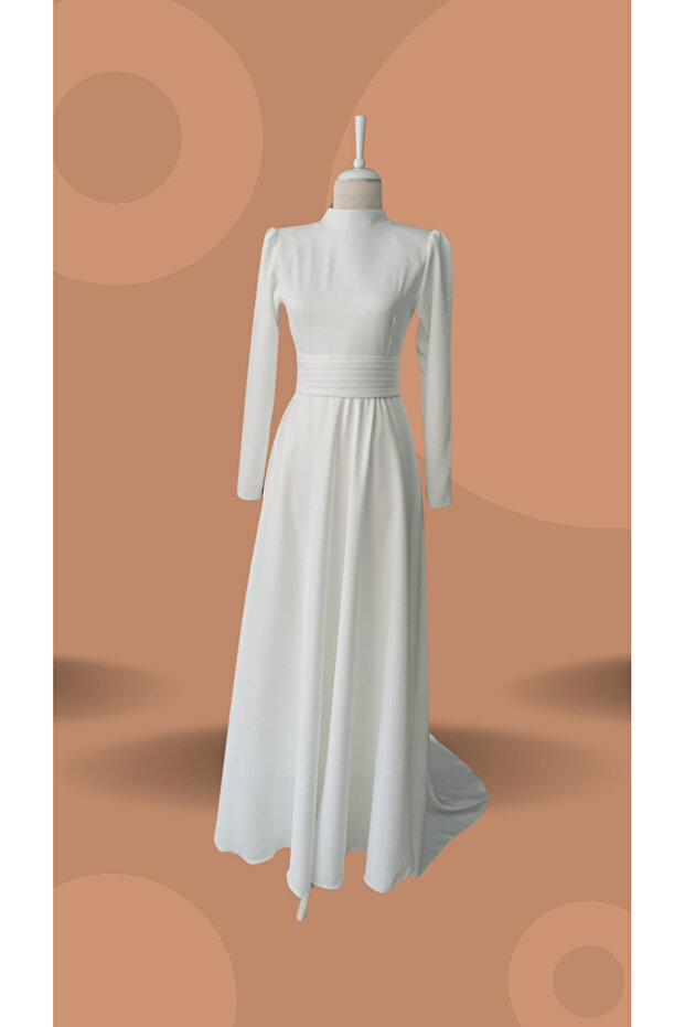 Sara Model Nikah Söz Tesettür Abiye - 1