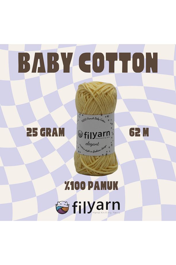 Baby Cotton El Örgü Ipi 25 gram Oeko-tex Sertifikalı Pamuk Ipi Bebek Ipi Yelek Ipi Punch Ipi - 3