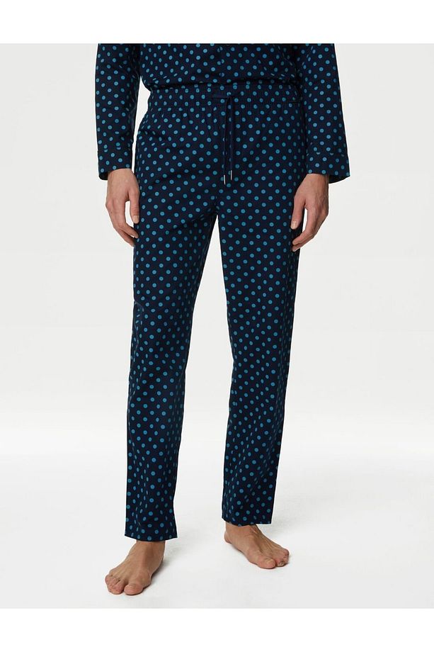 Regular Fit Desenli Pijama Altı - 4