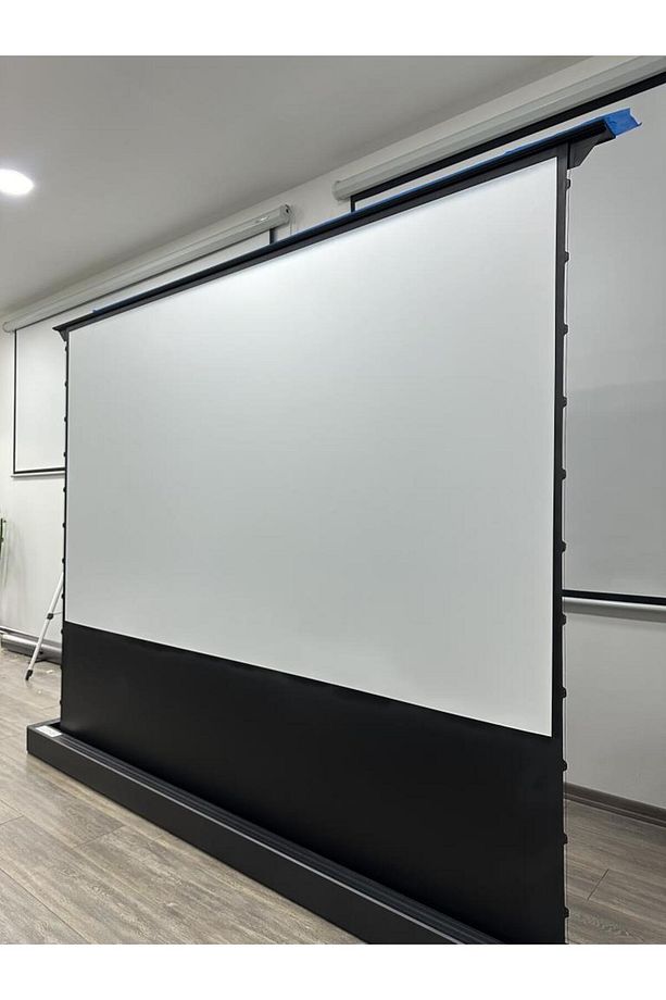 212x123 Cm Taşınabilir Portatif Elektrikli Pull Up Floor Screen Projeksiyon Perdesi Pex-200 - 6