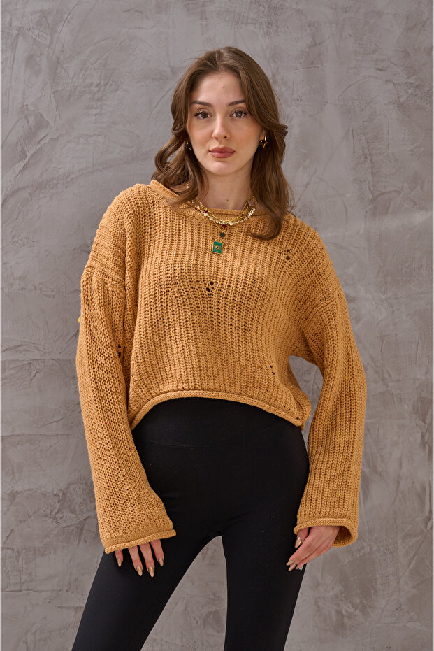 KADIN BELDE DELİKLİ TRİKO - 3