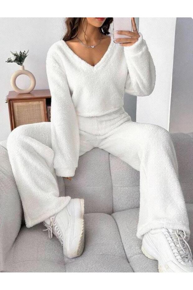 Peluş Alt-Üst Kadın Takım