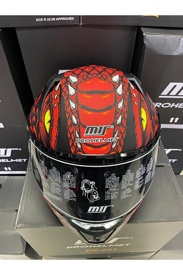 801 KASK TURUNCU EJDERHA - 3