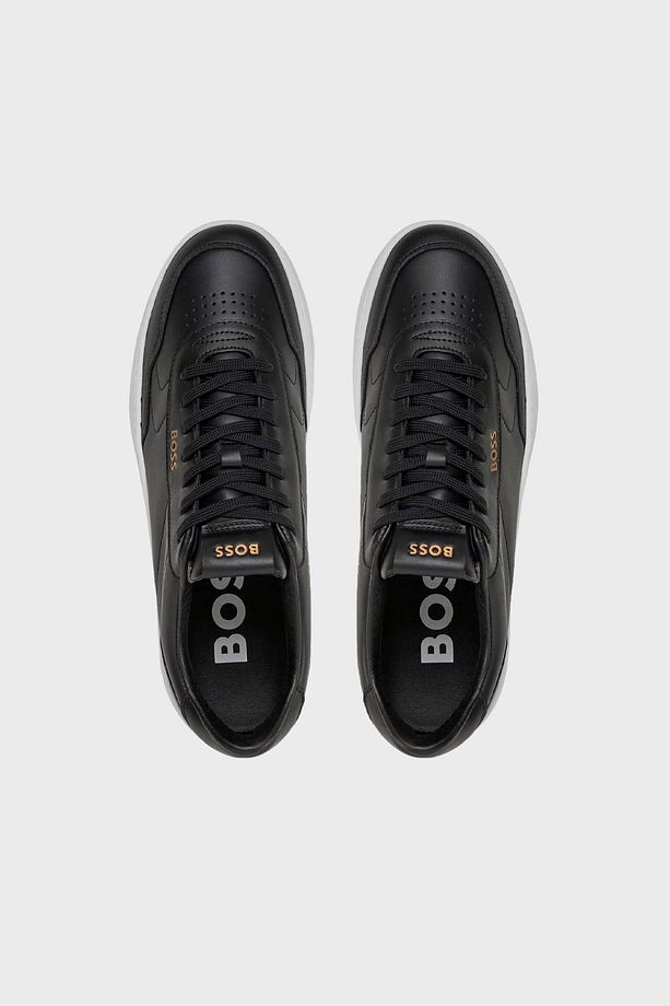 Logolu Hakiki Deri Sneaker Ayakkabı Erkek AYAKKABI 50502893 001 - 5
