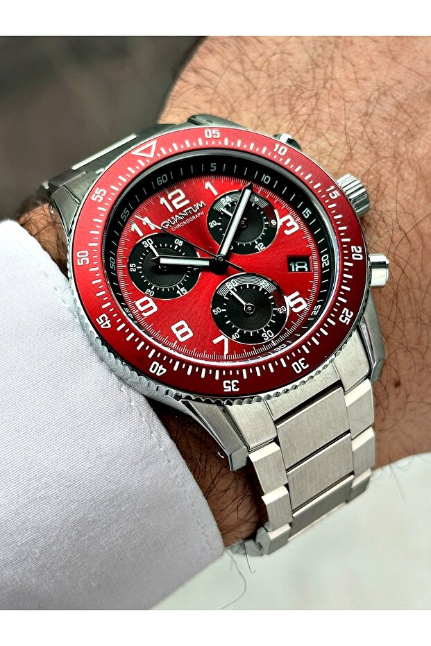 Functions Active 10 Atm Waterproof Steel Band Steel Case Men Wristwatch 1119380